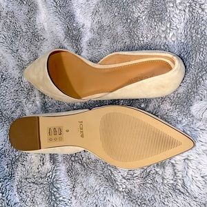 J.Crew tan suede flats!! size 9!
